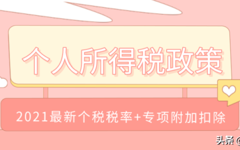 个税起征点2024税率表及个人所得税税率表一览
