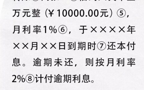 完美借条：2019年最新借条范本！