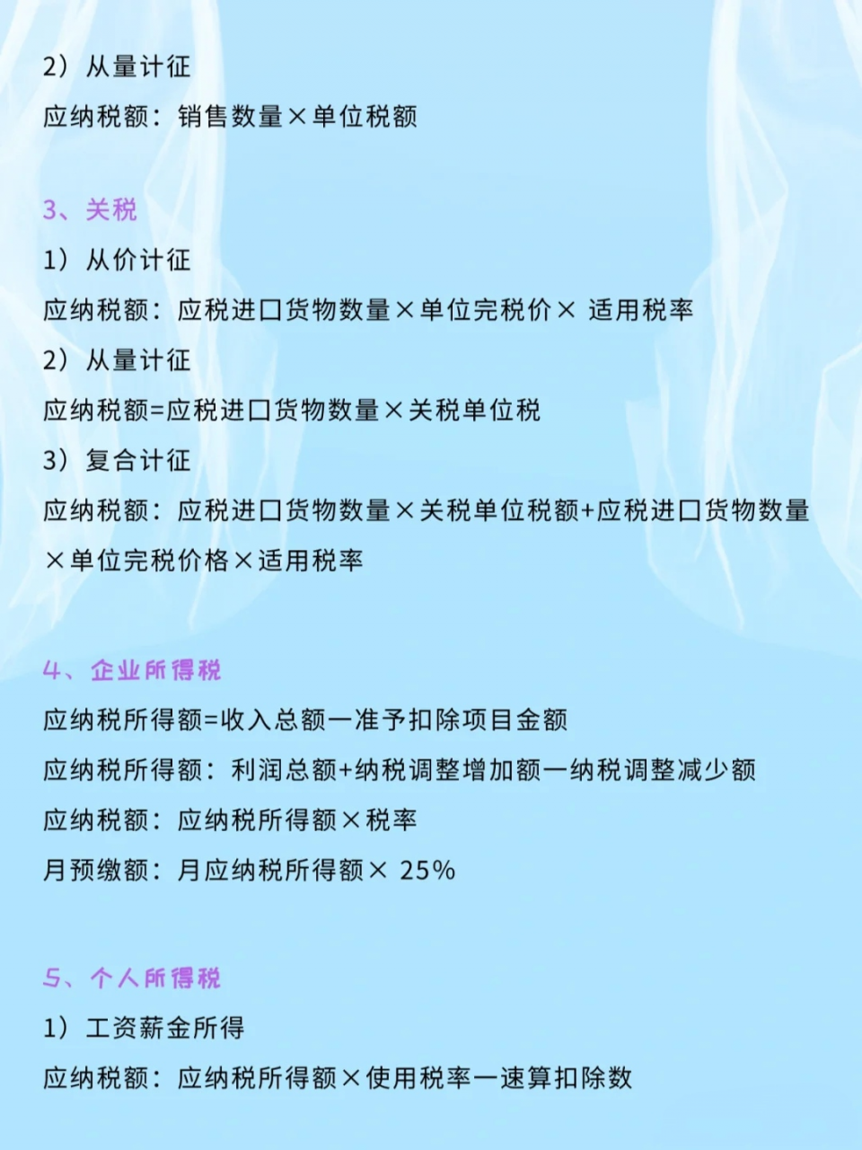 应纳税额不会核算?6大应纳税额计算公式,会计人必备!太实用