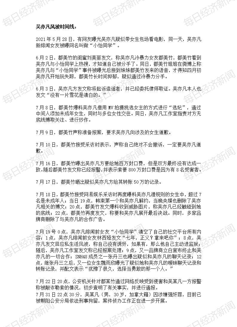 涉嫌强奸罪被刑拘 吴亦凡会被判10年以上?