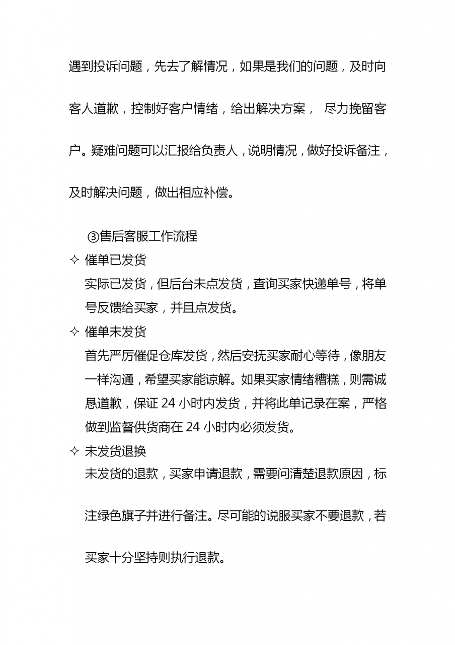 电商运营管理与客服管理制度，很实用，内容无删除，完整一份
