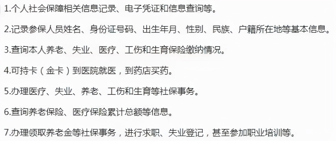 社保卡和医保卡的区别?