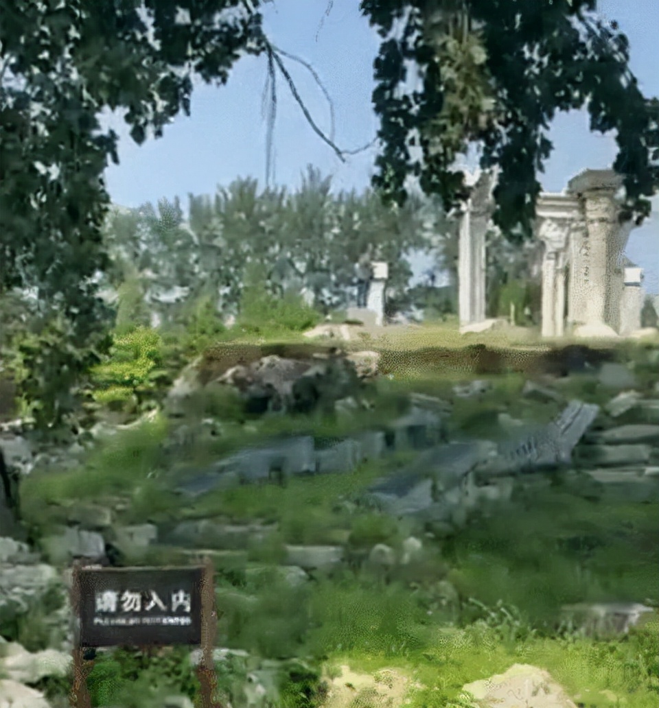 圆明园一游客踩踏遗址，已被海淀警方依法行政拘留