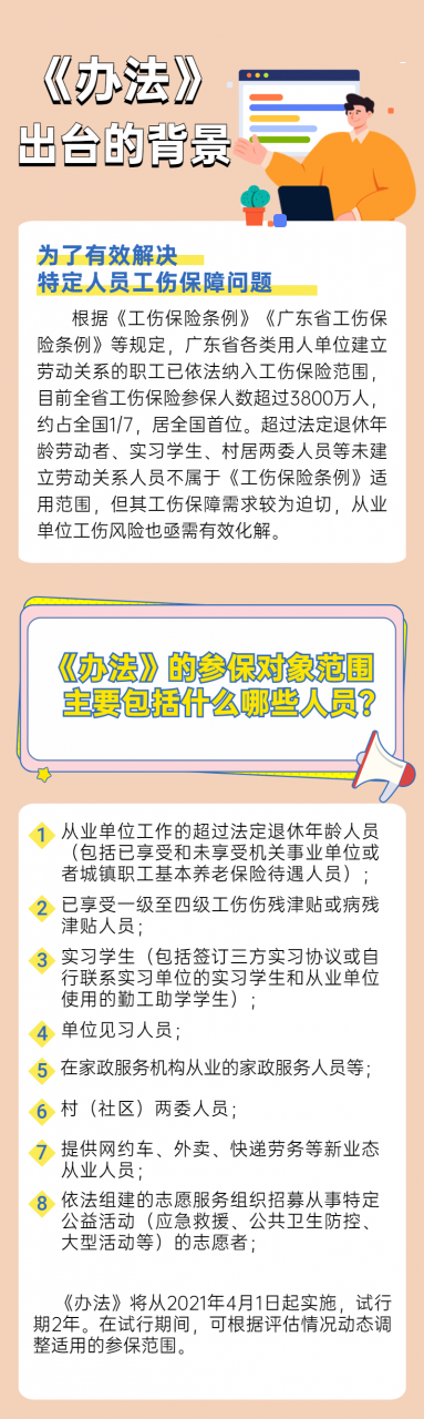4月1日起,梅州市这8类特定人员可参加工伤保险啦