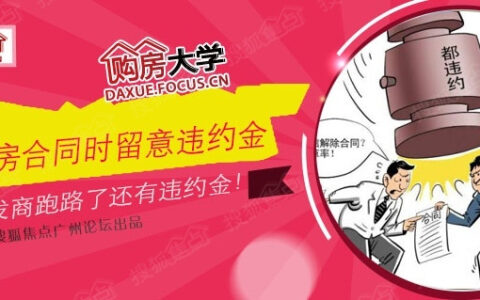 购房违约金一般是多少及一般购房合同中违约金