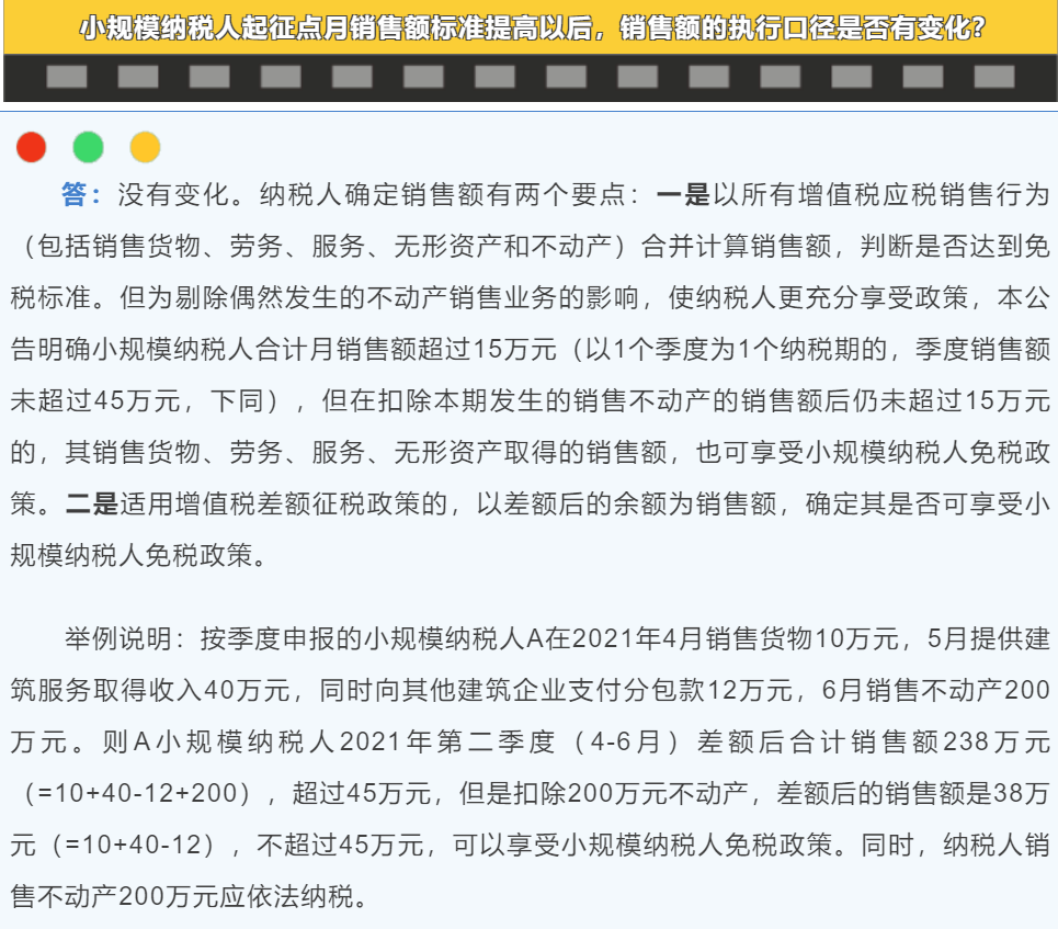 2021新规：小规模纳税人增值税起征点的新规定及其发展意义