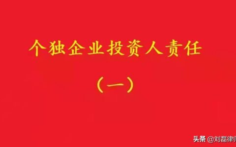 个人独资企业法案例及个人独资企业的案例和分析