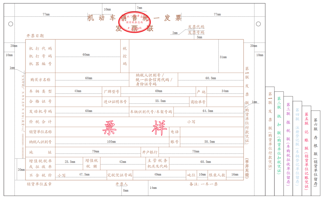 最新版：发票种类和样式（含火车退票费、定额）