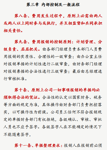 财务经理：这套费用报销制度及流程，是我见过最实用可行的