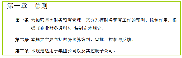 集团财务预算管理制度（完整版）