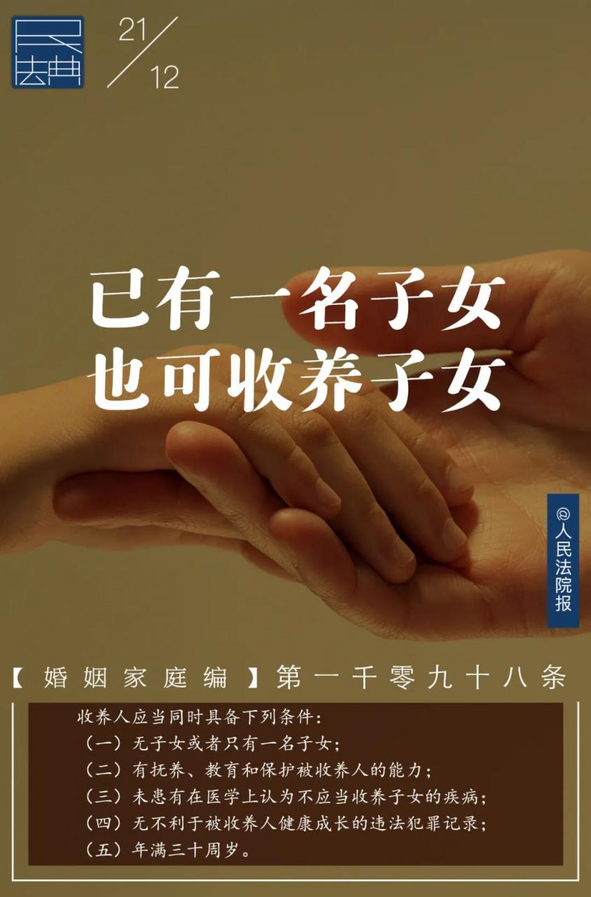 每日一“典”丨已有子女,还能收养子女吗?