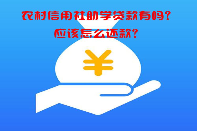 农村信用社助学贷款有吗?应该怎么还款?