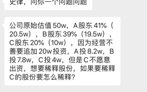 股权稀释是什么意思及2人合伙人模式利润分配