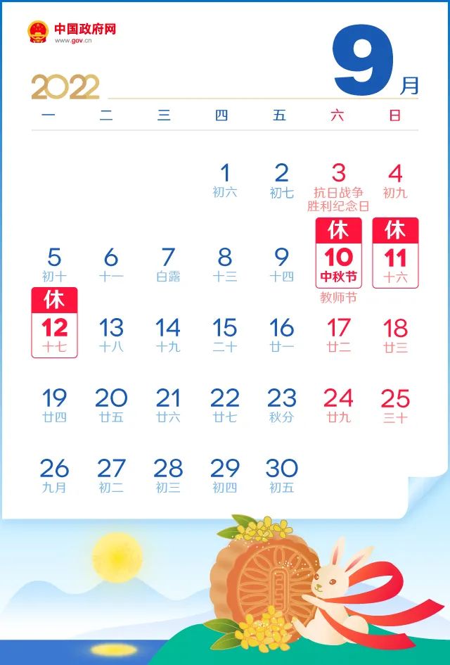 2022年放假安排来了!春节、国庆、五一假期这么休→