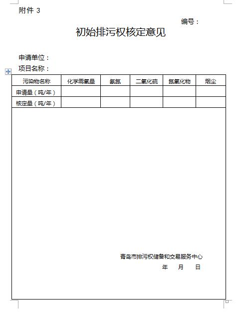 青岛市初始排污权使用费征收规则