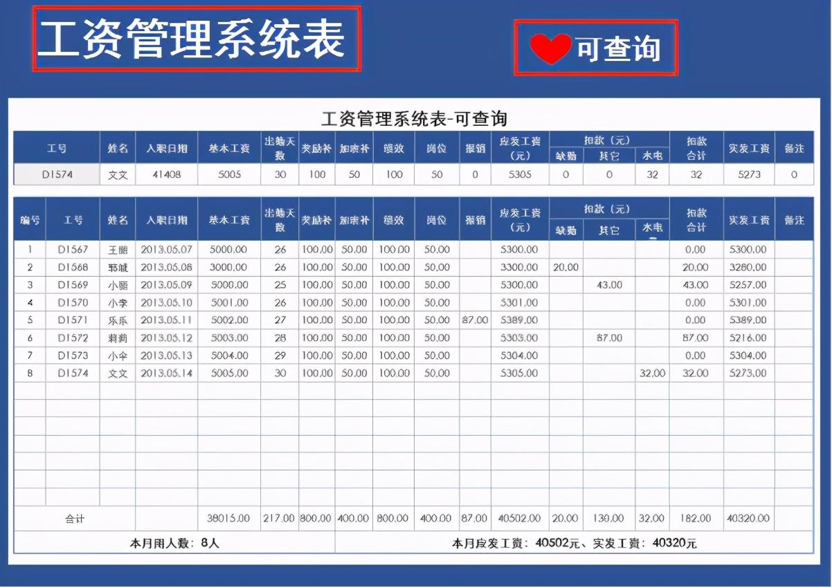 工资核算太困难?这十张Excel工资表模板能帮你大忙,可直接使用