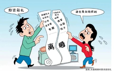 可退还彩礼的三种情形
