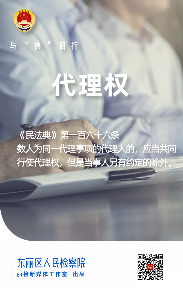 与“典”同行|代理权