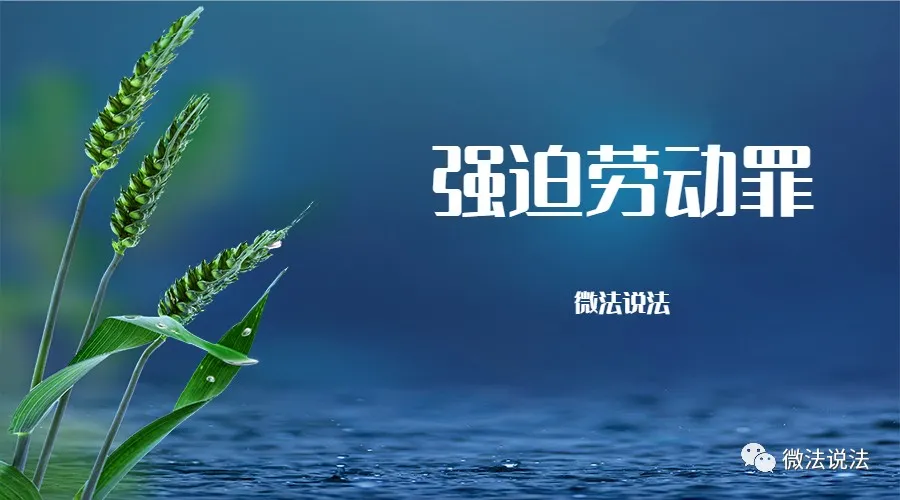 刑事罪名之「强迫劳动罪」