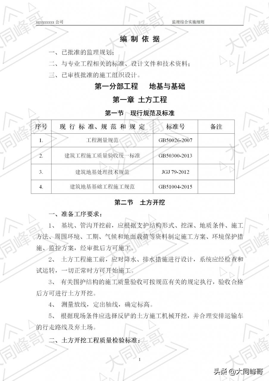 超全房屋建筑工程监理综合实施细则,48页范文,监理必备资料
