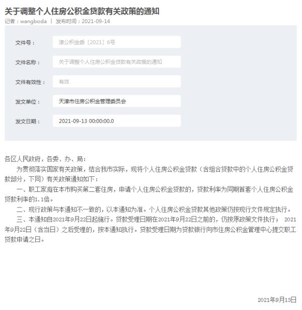 天津公积金二套贷款利率调整!以后买房有何变化?