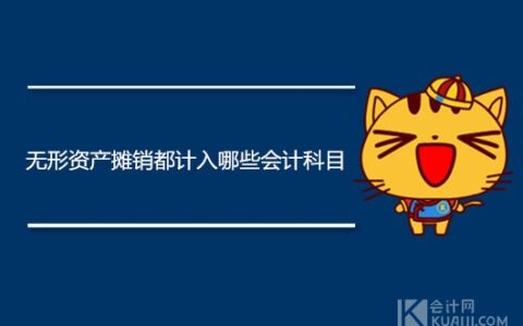 无形资产摊销都计入哪些会计科目？