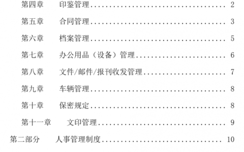 中小公司管理制度汇总（通用版本）1100501