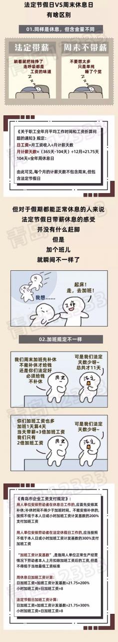 释疑丨法定节假日和周末休息日到底啥区别？