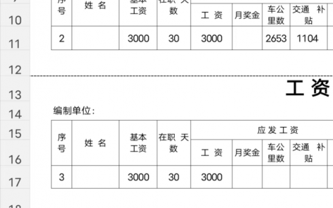 工资条怎么写样本及最简单个人工资条模板