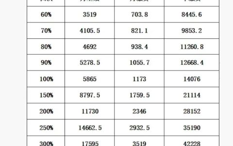 2025年社保缴费基数及个人社保缴费标准表