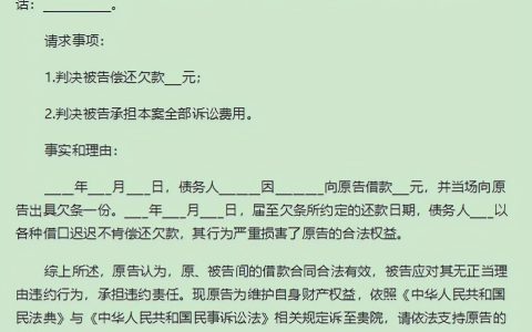 起诉状怎么写