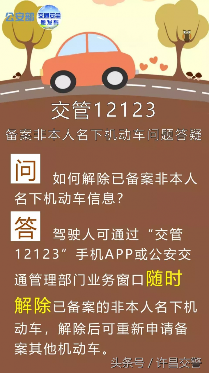 重要!重要!重要!“交管12123”备案非本人名下机动车交通违法问题答疑