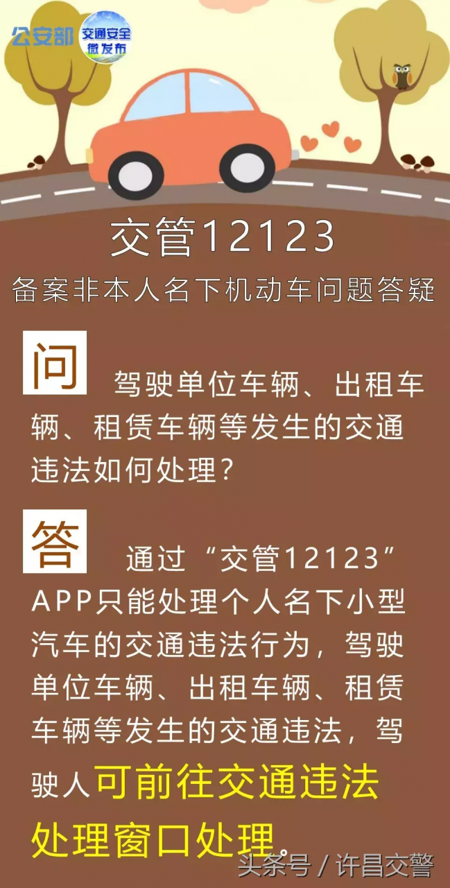 重要!重要!重要!“交管12123”备案非本人名下机动车交通违法问题答疑