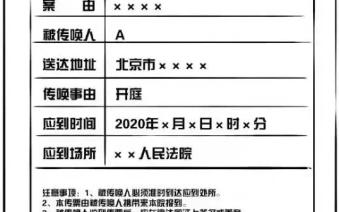 收到法院传票不要慌，正确打开方式是这样
