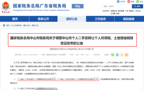 个人所得税税率表二手房及二手房税费明细表