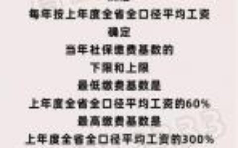 社保基数是什么意思及2025年个人社保缴费标准表