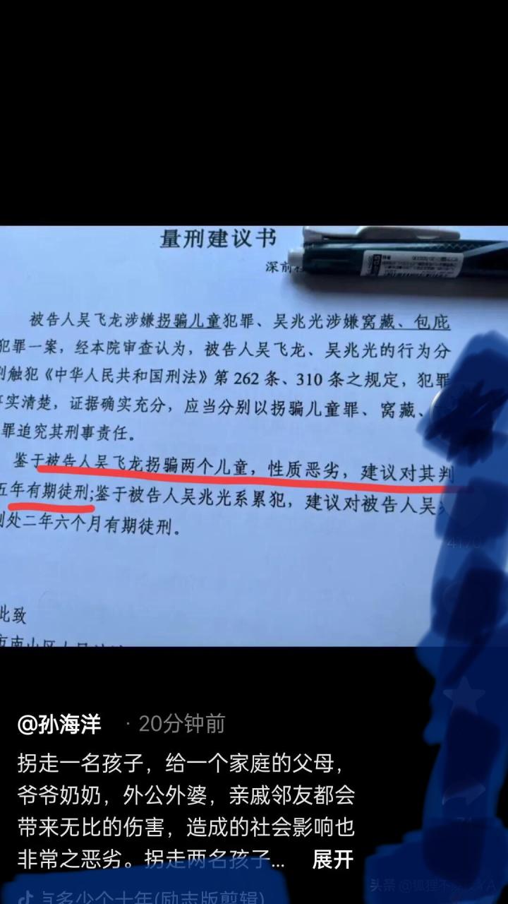 孙海洋孩子被拐案犯的量刑建议为5年，法律解析关键原因在哪里
