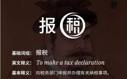 税点点知识普及系列：什么是报税？