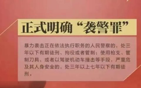 你还敢跟警察随便“动手”？2类行为，构成“袭警罪”