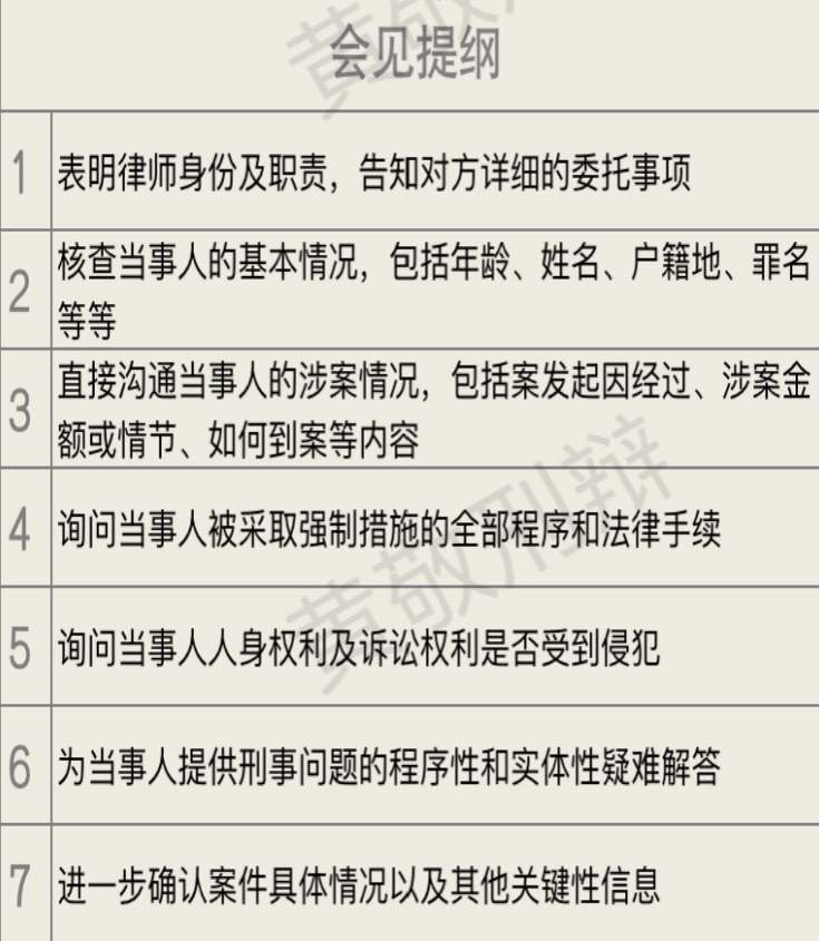 刑事会见需要准备哪些工作？