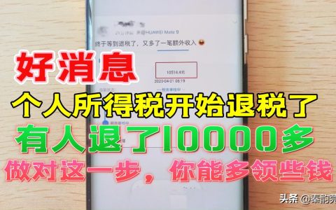 个人所得税开始退税，教你详细申请步骤，看看你能领多少钱？
