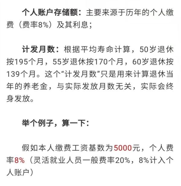 退休养老金如何计算?公式来了