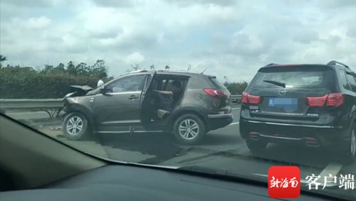 在高速上遭遇追尾后应该这么做？海南交警告诉你