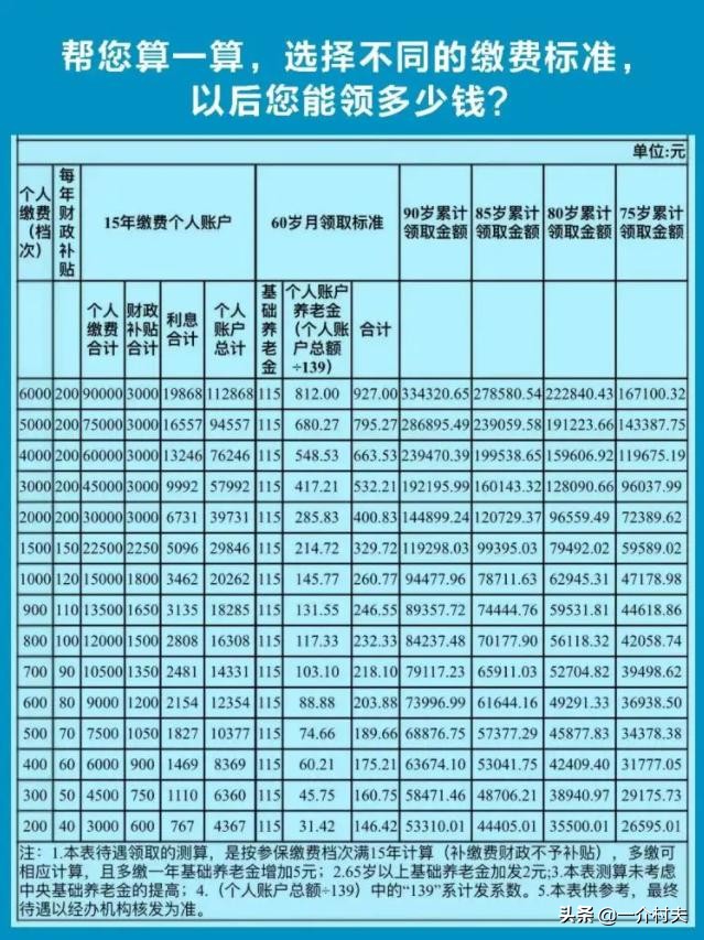 2022新农保开始缴费,6000元标准遭冷遇,200元档受欢迎,为啥?