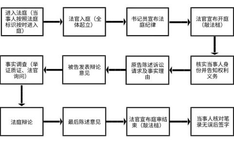 民事庭审流程，一文搞懂