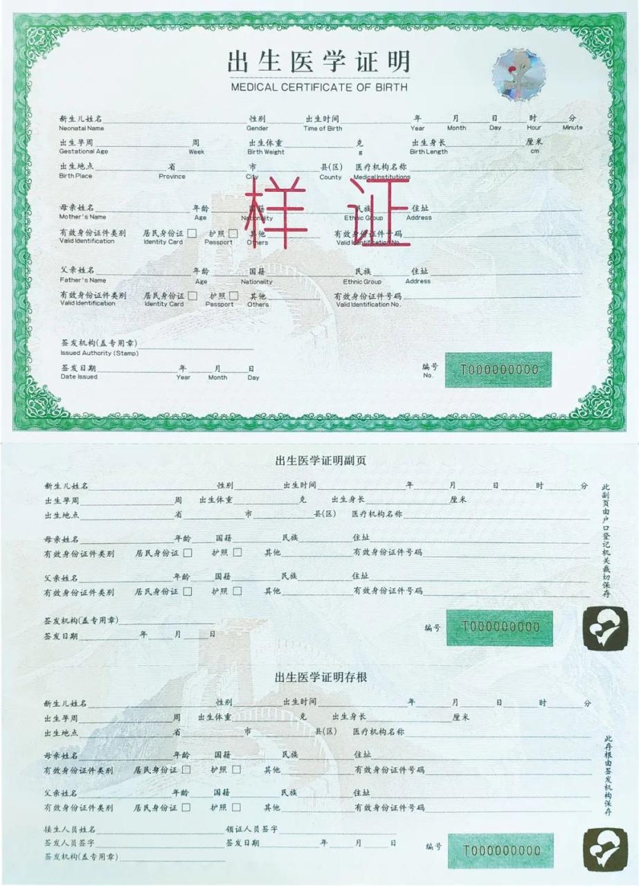 便民 | 人生“第一证”——《出生医学证明》办理流程