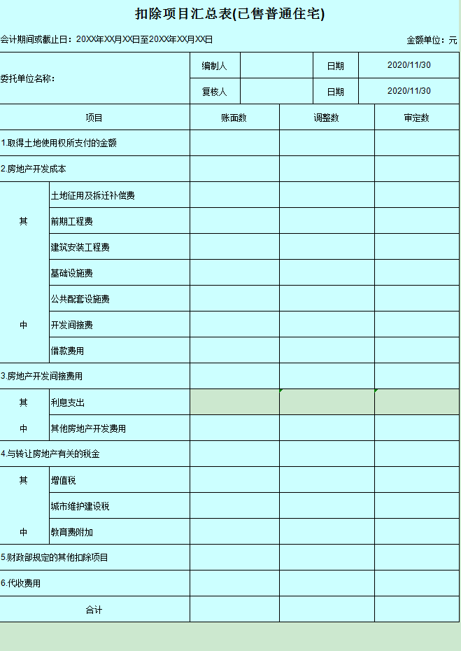 房地产会计收好！2022全自动土地增值税清算系统，自动计算申报表
