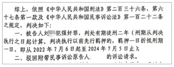 与对象发生关系5个月后,男子因强奸罪获刑!出狱后申请再审:引产孩子不是我的